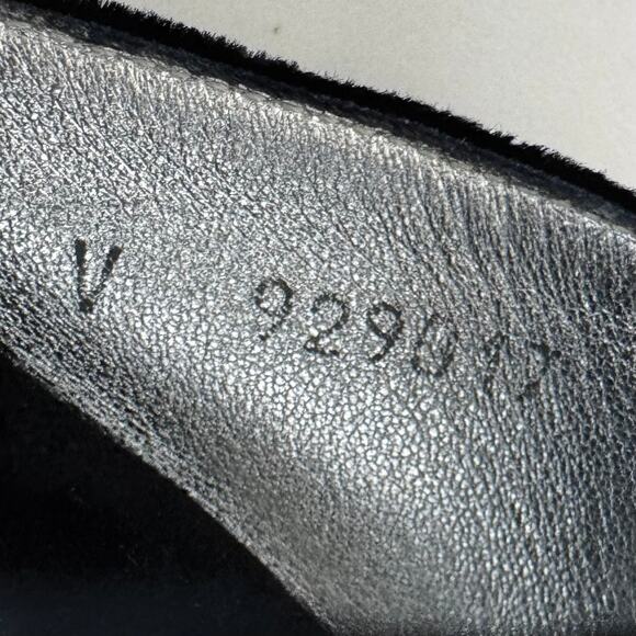 Giuseppe Zanotti Black Velvet Kitten Heels Crystal Dragonfly Slides Sandals 9B - Picture 9 of 11